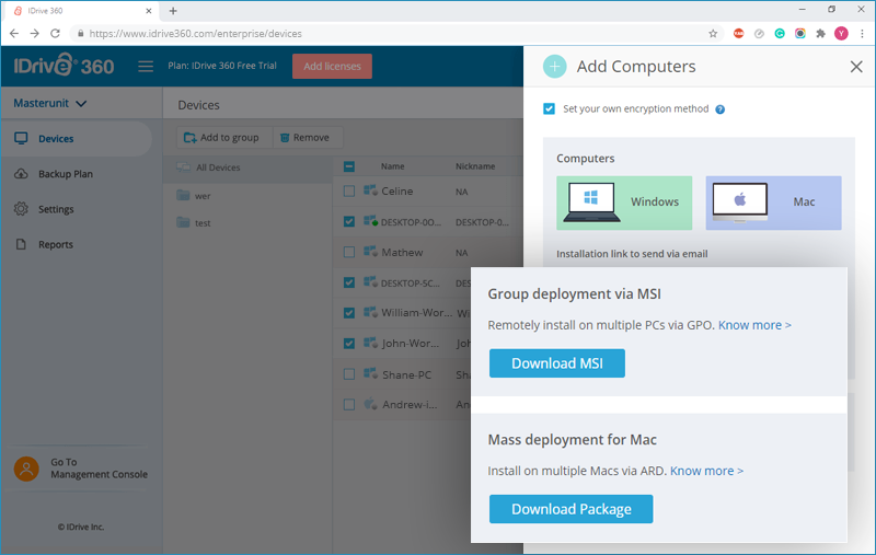 install idrive with a script install idrive with a script